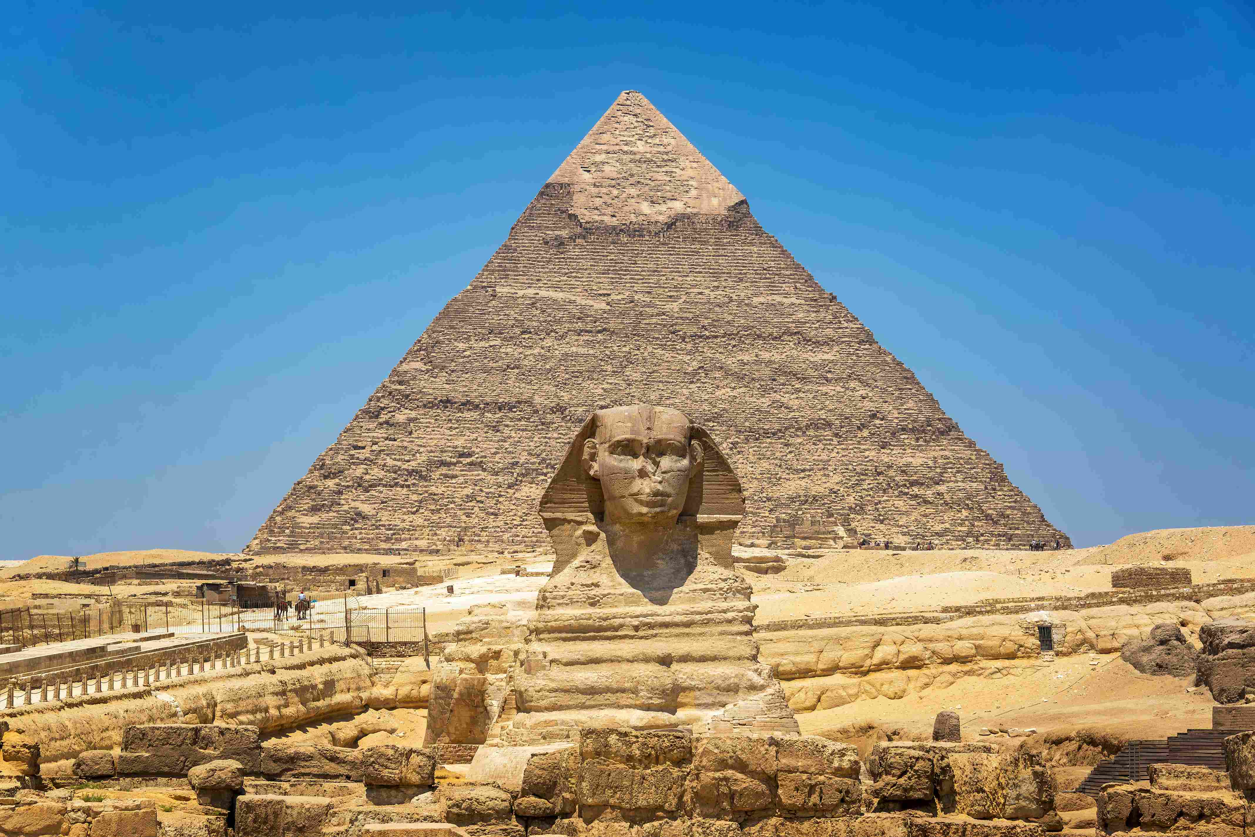 Pyramids and Sphinx