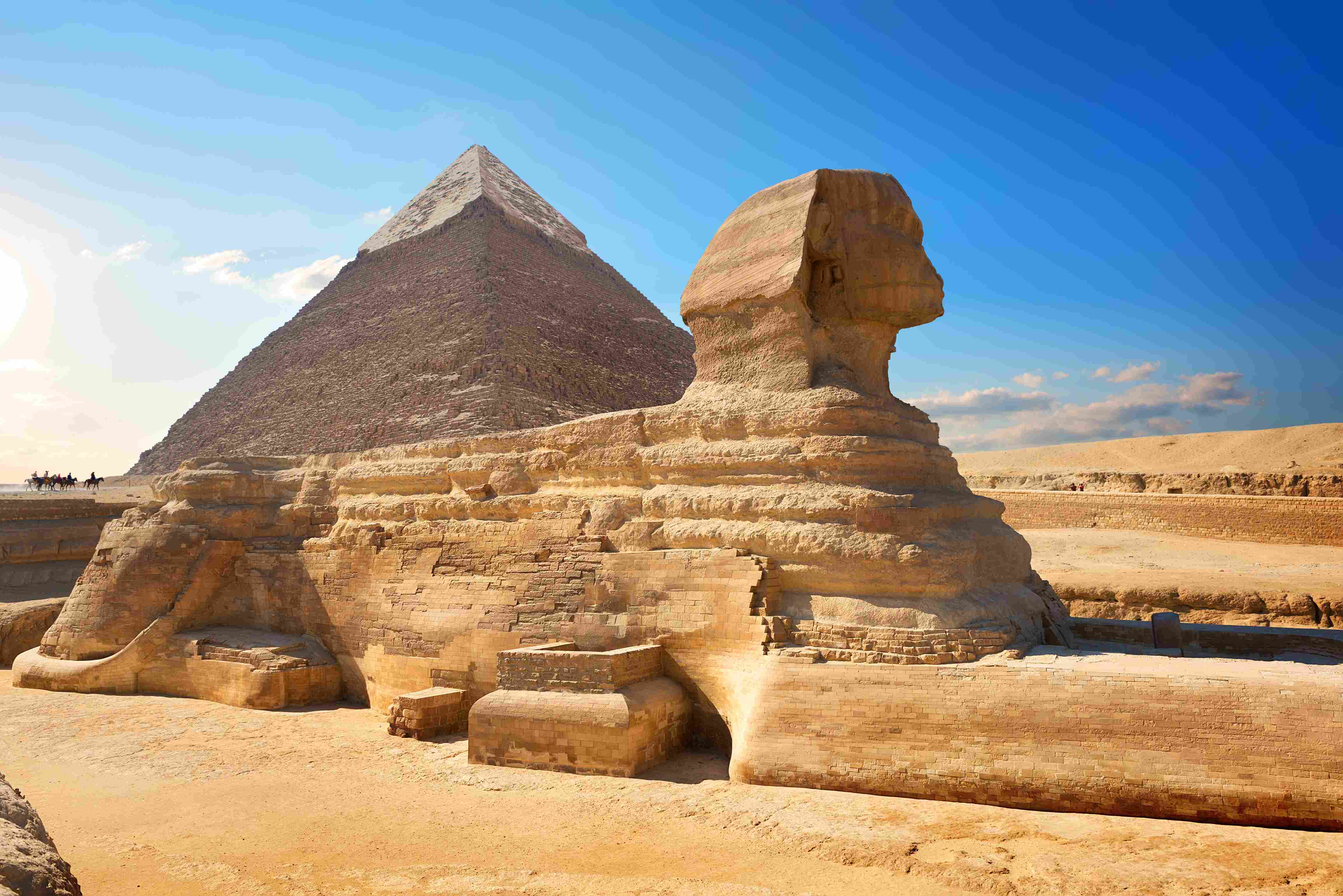 Pyramids and Sphinx